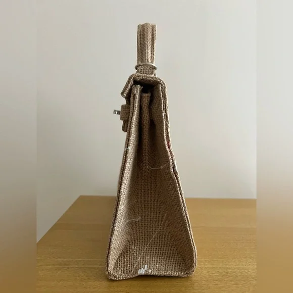 TAKING 1ST OFFER: Jute Smiley Face Handbag - NWOT -  Kelly Style - Picture 9 of 13